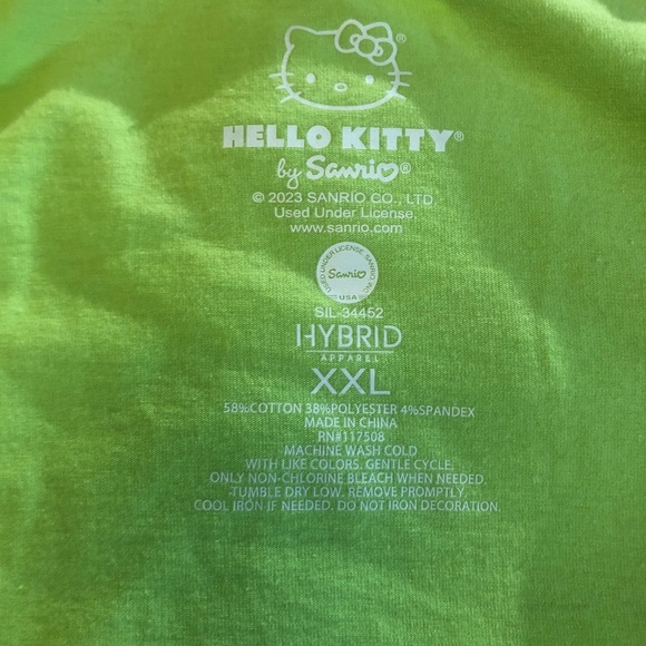 Hello Kitty Lime Green Tank Top . Check measurements. Like medium - Picture 6 of 6